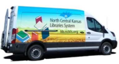 North Central Kansas Library System Rotating Book Van.